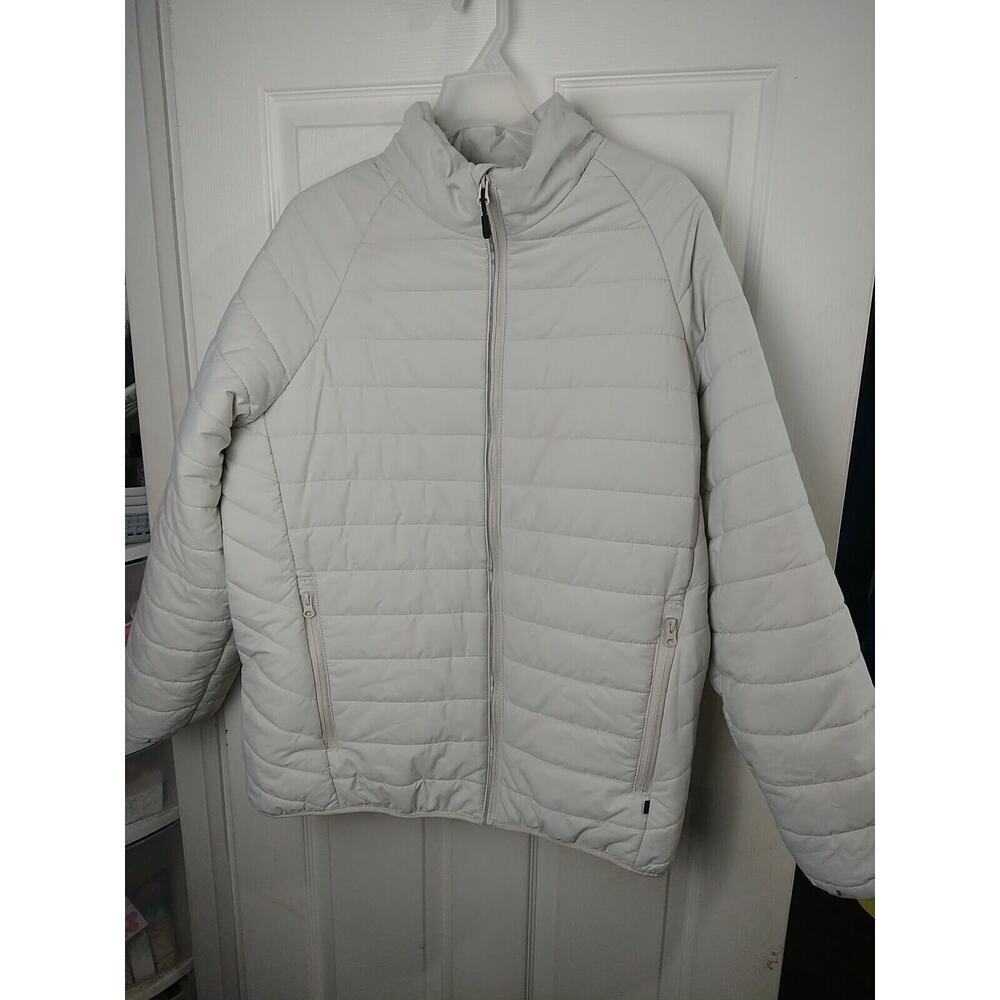 Quilted Men’s Jacket - Lightweight Puffer Jacket Cream color